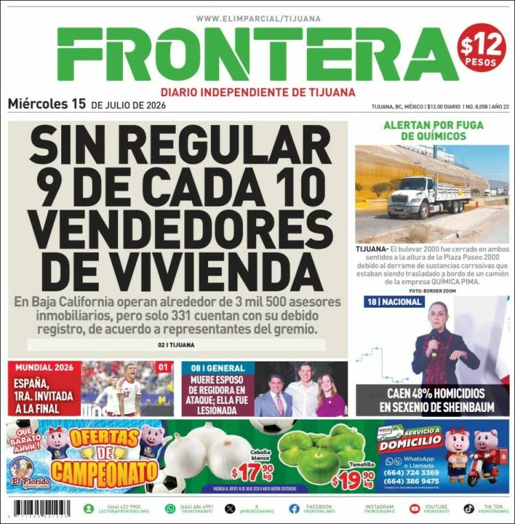 Portada de Frontera (M&eacute;xico)