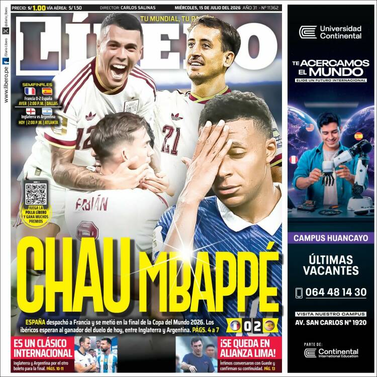 Portada de Líbero (Per&uacute;)