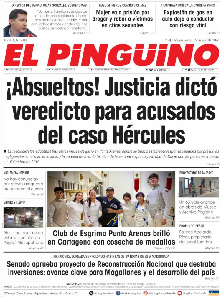 Portada de El Pingüino (Chile)