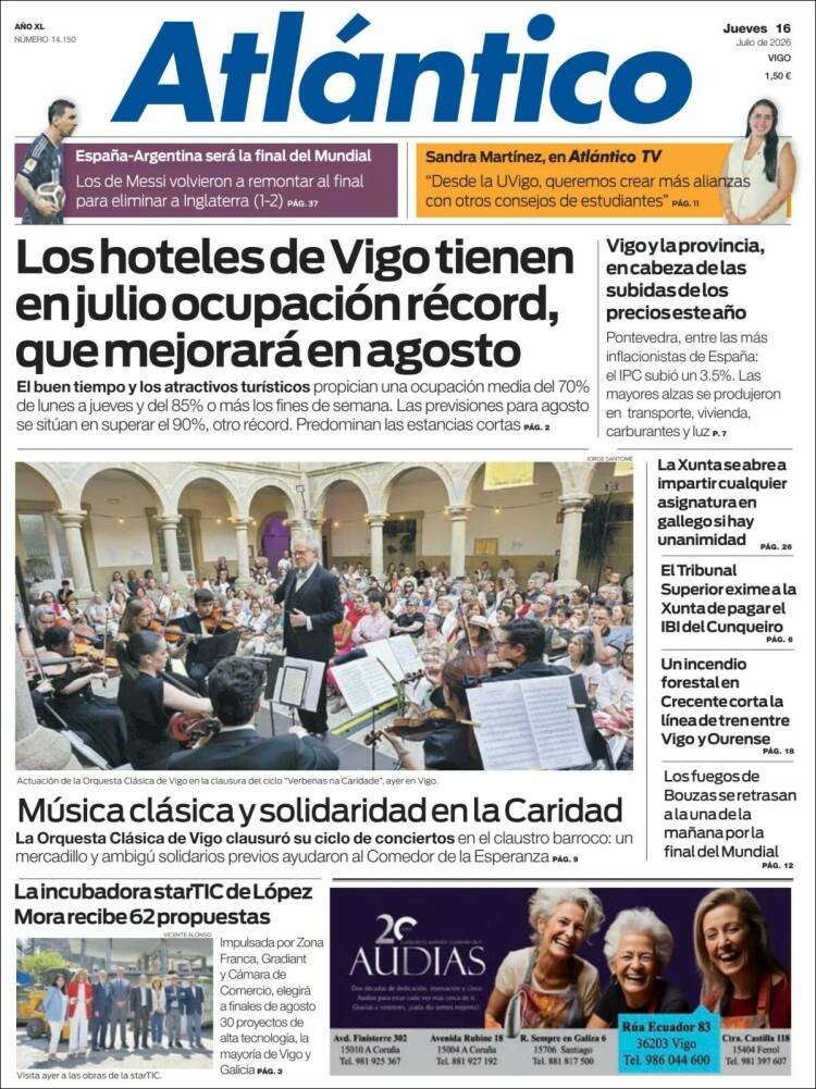 Portada de Atlántico Diario (Espa&ntilde;a)