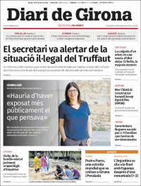 Portada de Diari de Girona (Espa&ntilde;a)