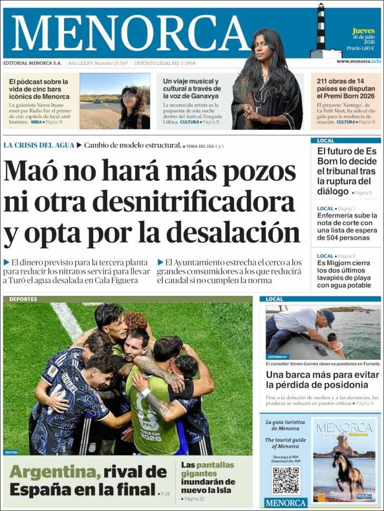 Portada de Menorca - Diario Insular (Espa&ntilde;a)