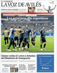 Portada de El Comercio - Avilés (Espa&ntilde;a)