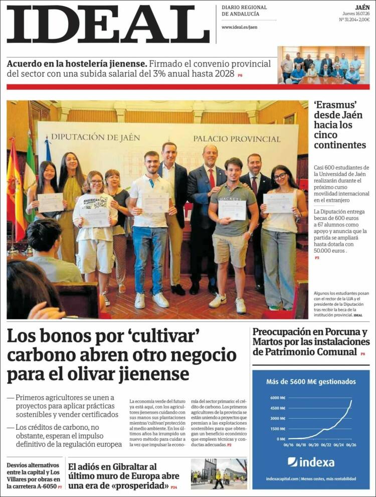 Portada de El Ideal de Jaén (Espa&ntilde;a)
