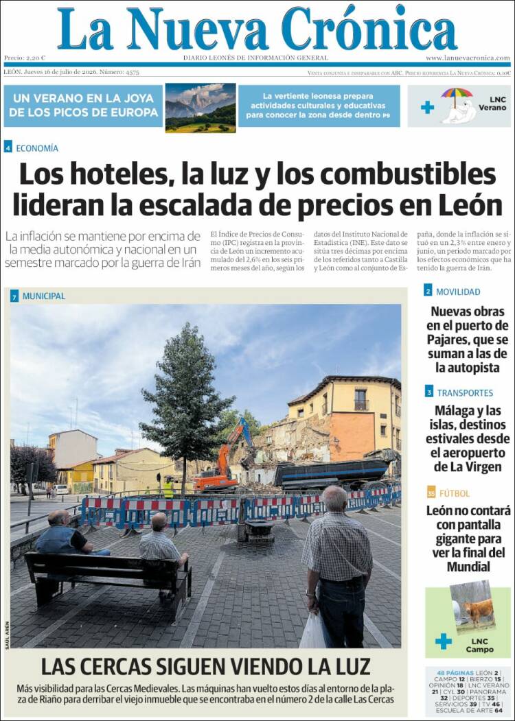 Portada de La Nueva Crónica (Espa&ntilde;a)