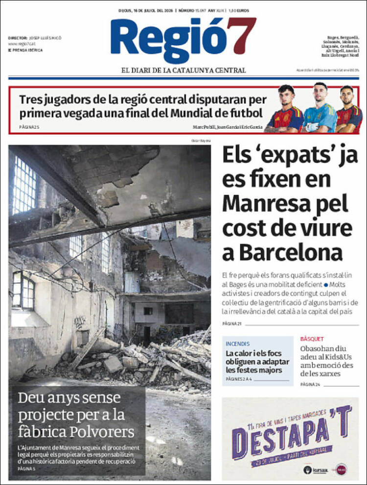 Portada de Regio7 (Espa&ntilde;a)