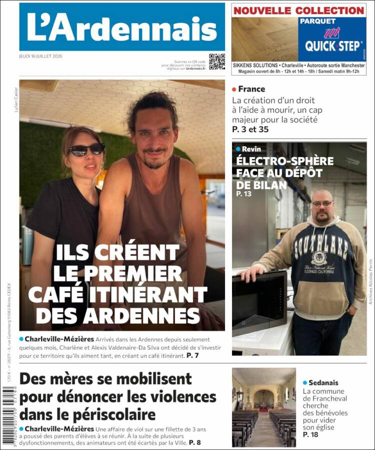 Portada de L'Ardenais (Francia)