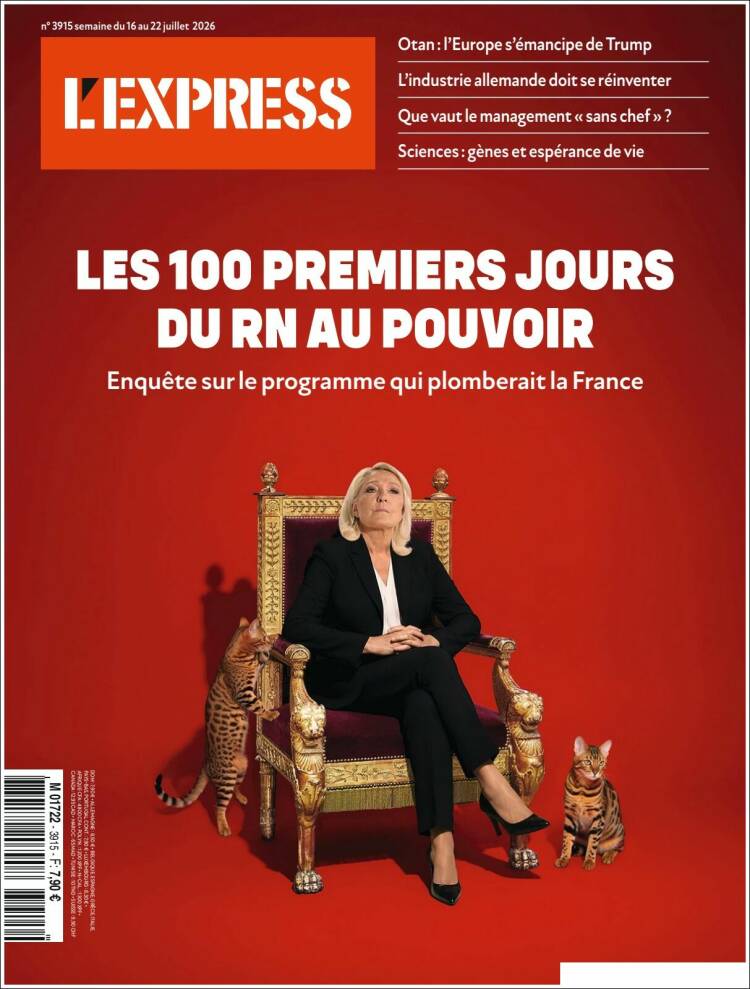 Portada de L'Express (Francia)