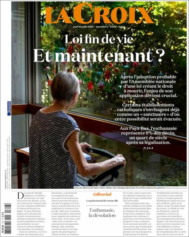 Portada de La Croix (Francia)