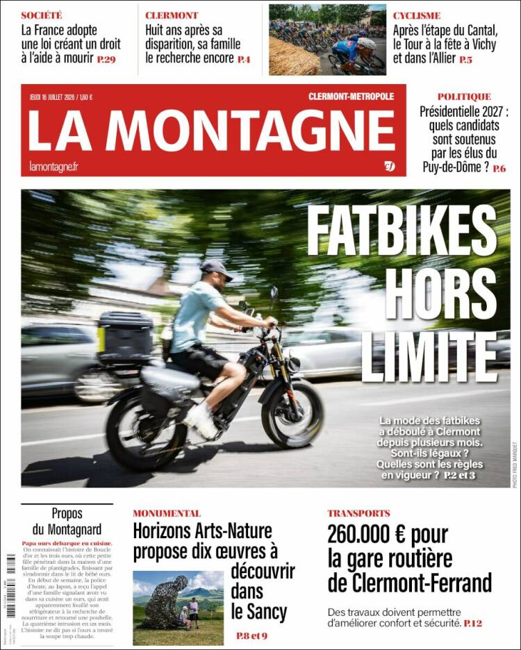 Portada de La Montagne (Francia)