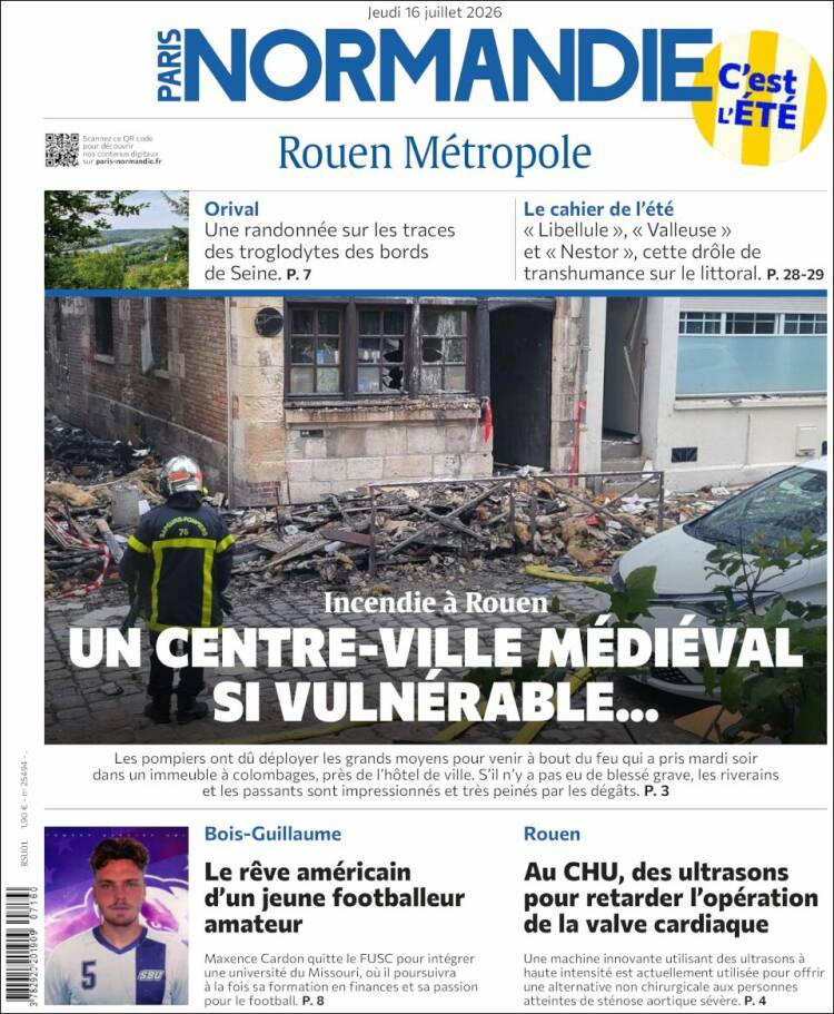 Portada de Paris Normandie (Francia)
