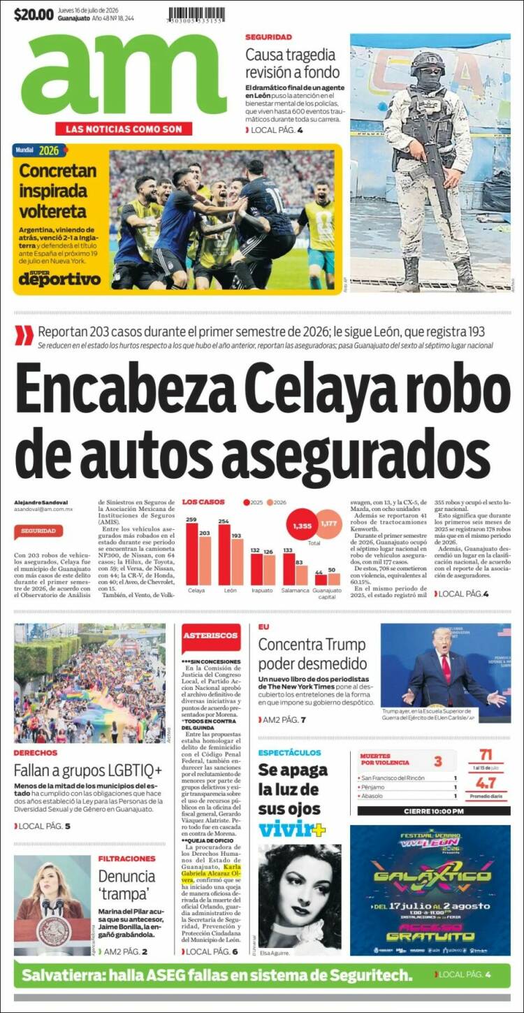 Portada de Al Día A.M. (M&eacute;xico)