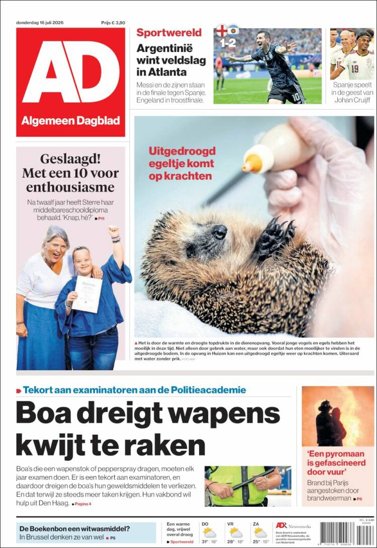 Portada de AD (Pa&iacute;ses Bajos)