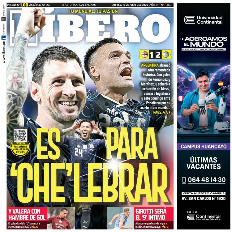 Portada de Líbero (Per&uacute;)