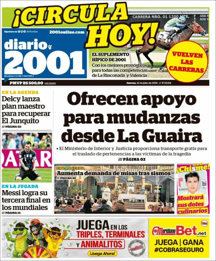 Portada de 2001 - Dosmiluno (Venezuela)