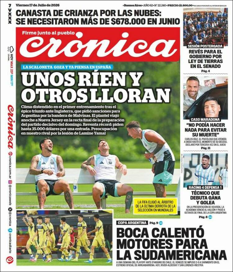 Portada de La Voz del Chaco (Argentina)