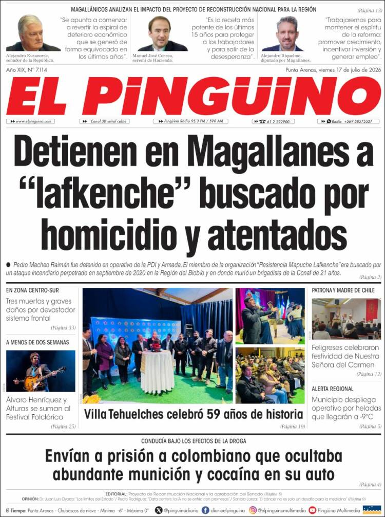 Portada de El Pingüino (Chile)
