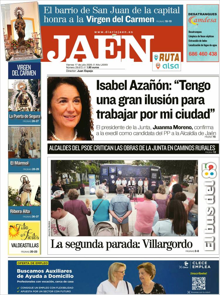 Portada de Diario Jaén (Espa&ntilde;a)