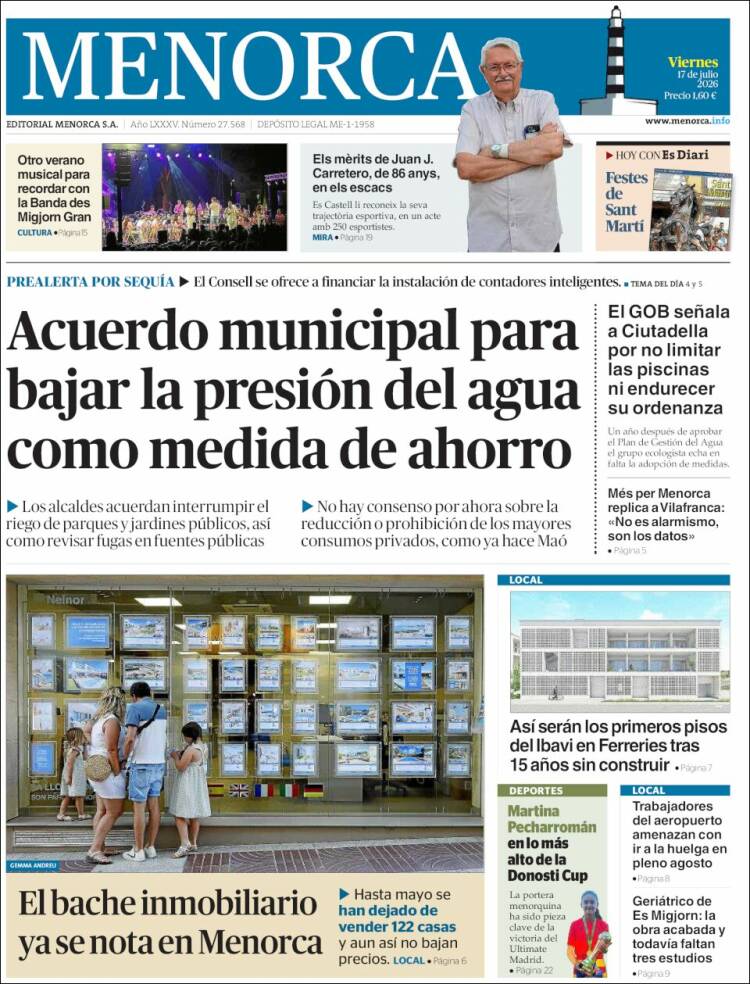 Portada de Menorca - Diario Insular (Espa&ntilde;a)