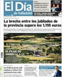 Portada de El Día de Valladolid (Espa&ntilde;a)