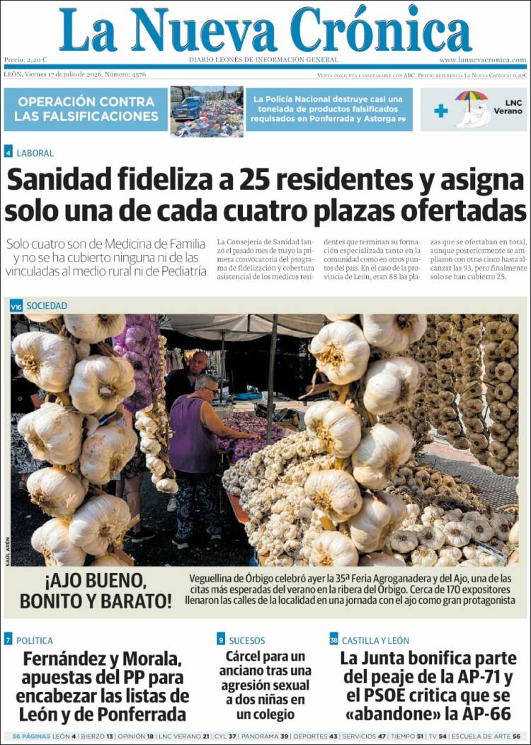 Portada de La Nueva Crónica (Espa&ntilde;a)