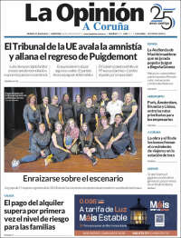 Portada de La Opinión de A Coruña (Espa&ntilde;a)
