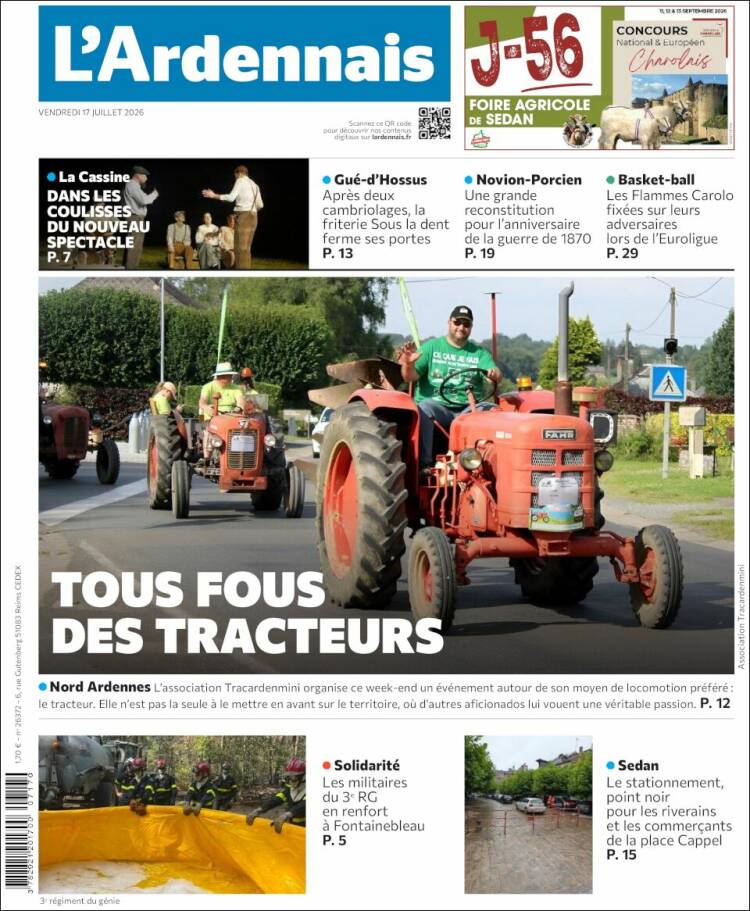 Portada de L'Ardenais (Francia)