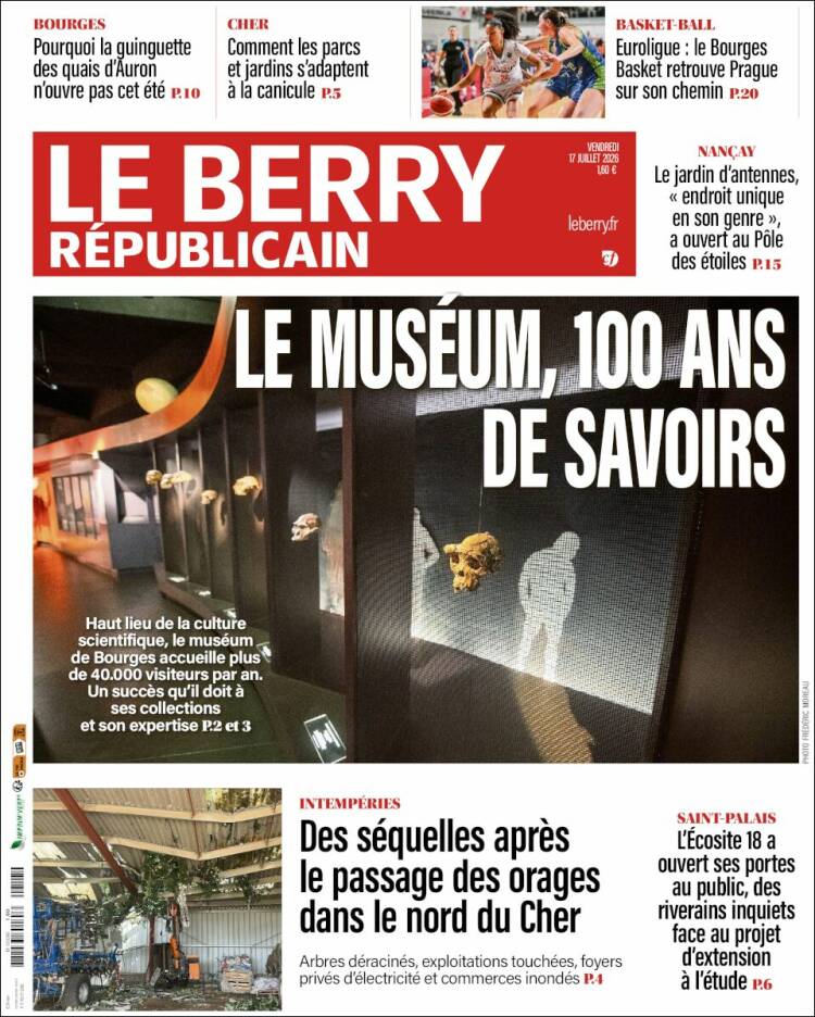 Portada de Berry Republicain (Francia)