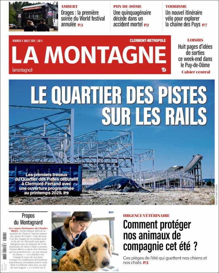 Portada de La Montagne (Francia)