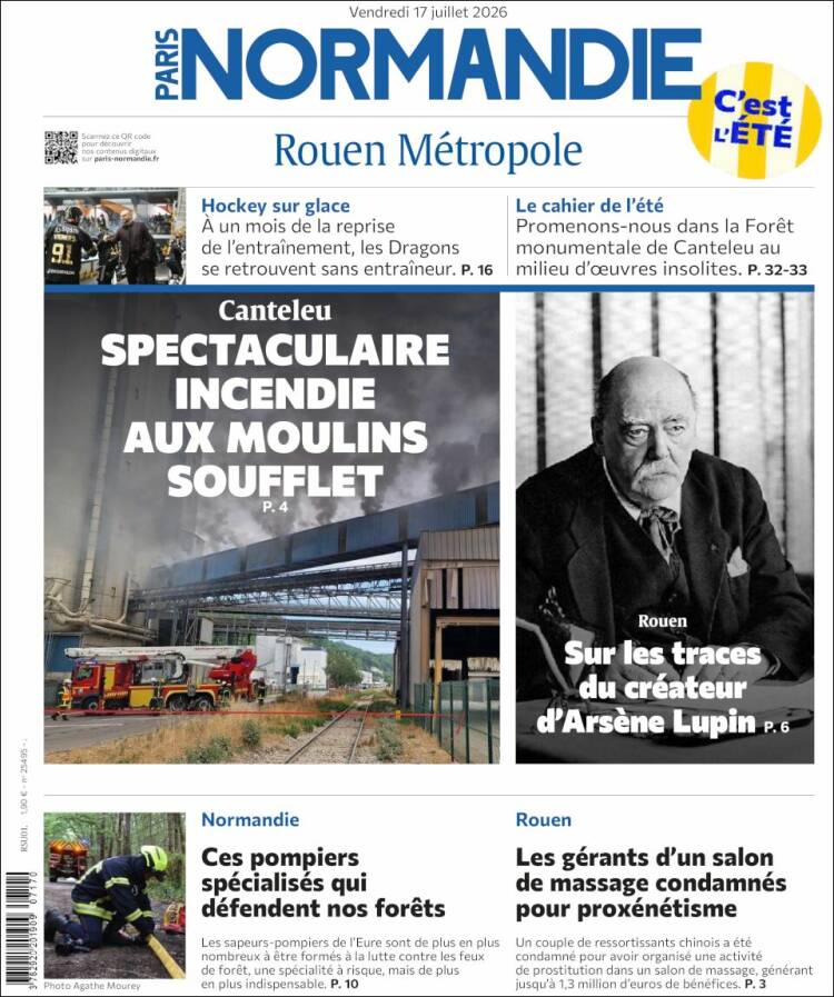 Portada de Paris Normandie (Francia)