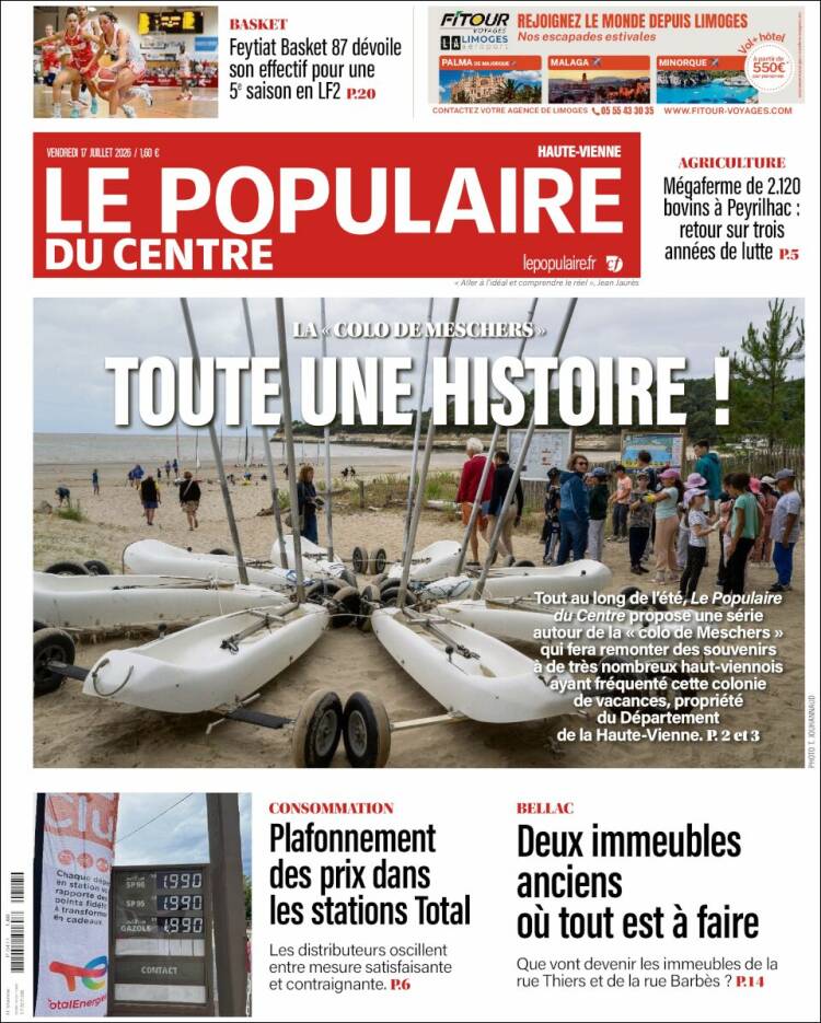 Portada de Le Populaire du Centre (Francia)