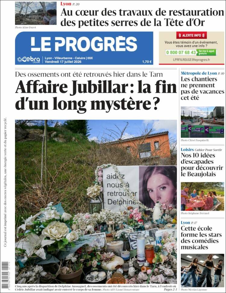 Portada de Progres de Fecamp (Francia)