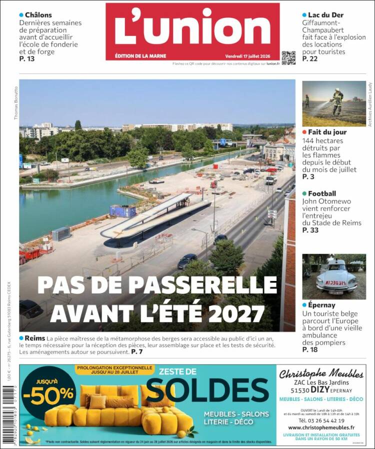 Portada de L'Union (Francia)