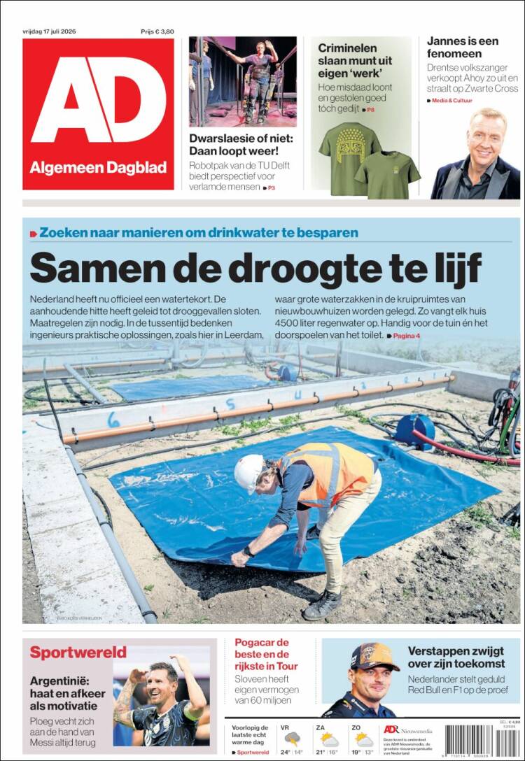 Portada de AD (Pa&iacute;ses Bajos)