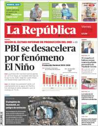 Portada de La Republica (Per&uacute;)