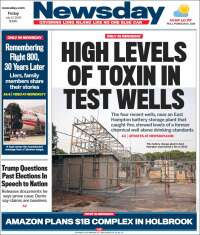 Portada de Newsday (USA)