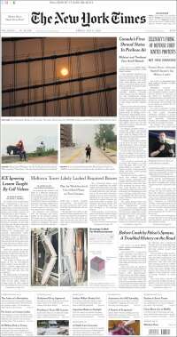 Portada de New York Times (USA)