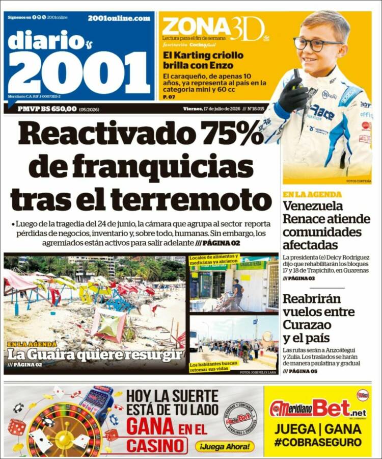 Portada de 2001 - Dosmiluno (Venezuela)