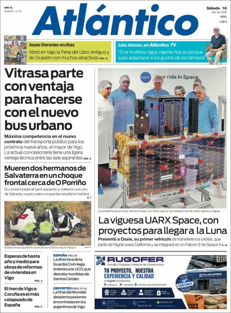 Portada de Atlántico Diario (Espa&ntilde;a)