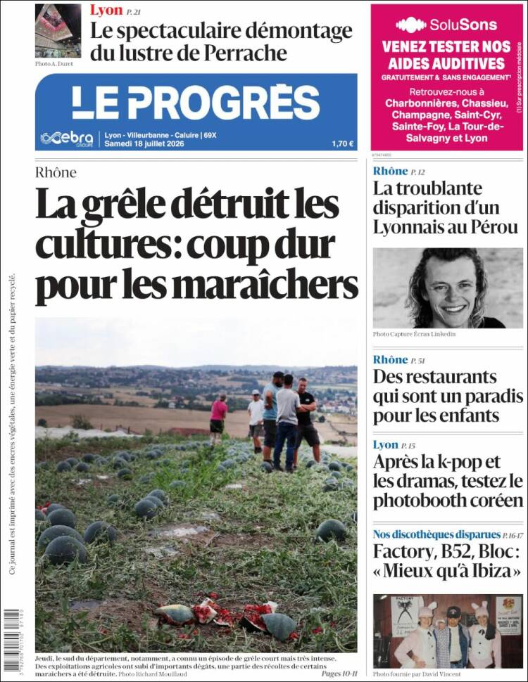 Portada de Progres de Fecamp (Francia)