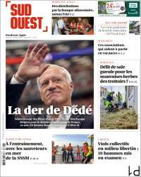 Portada de Sud Ouest (Francia)