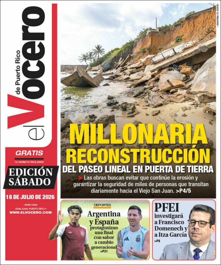Portada de Vocero (Puerto Rico)