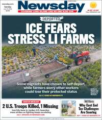 Portada de Newsday (&Eacute;tats-Unis)