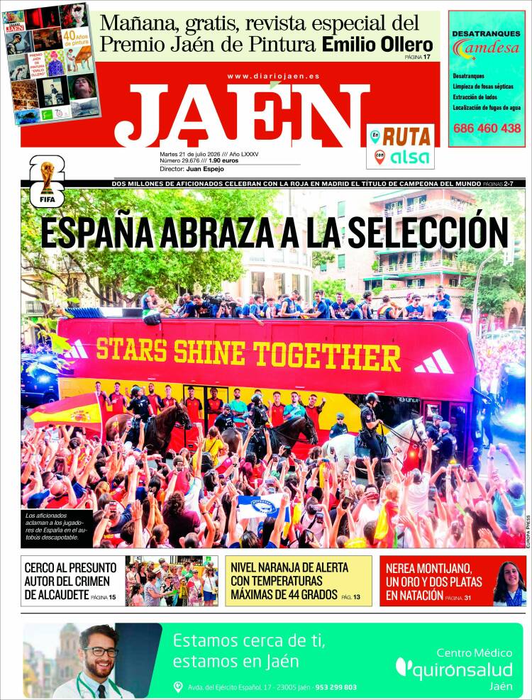 Portada de Diario Jaén (Spain)