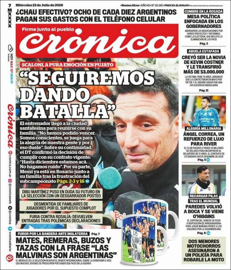 Portada de La Voz del Chaco (Argentina)