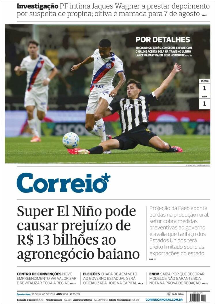 Portada de Correio* (Brasil)