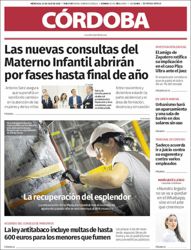 Portada de Diario de Córdoba (Spain)