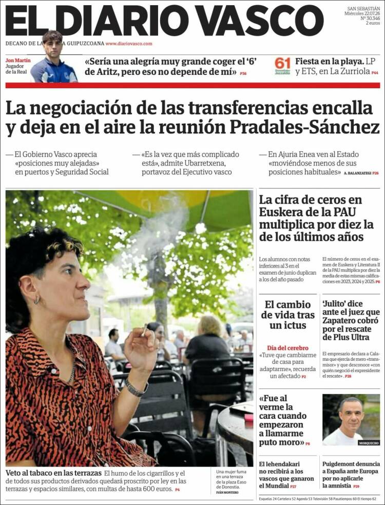 Portada de Diario Vasco (Spain)