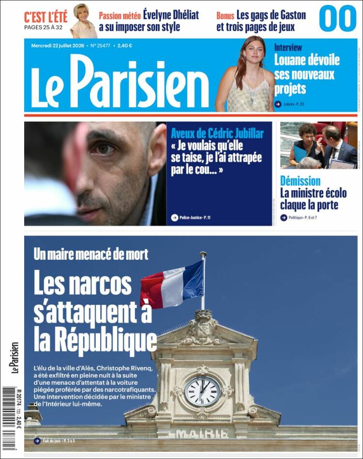 Portada de Le Parisien (France)