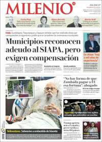 Portada de Milenio - Jalisco (Mexico)